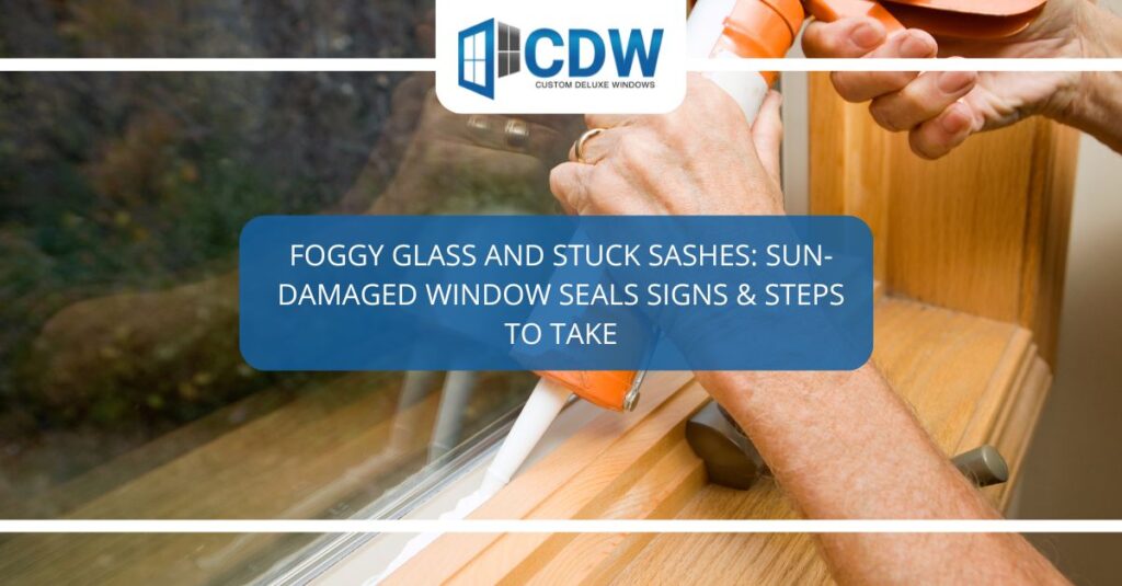 foggy glass and stuck sashes sun damaged window seals signs steps to take