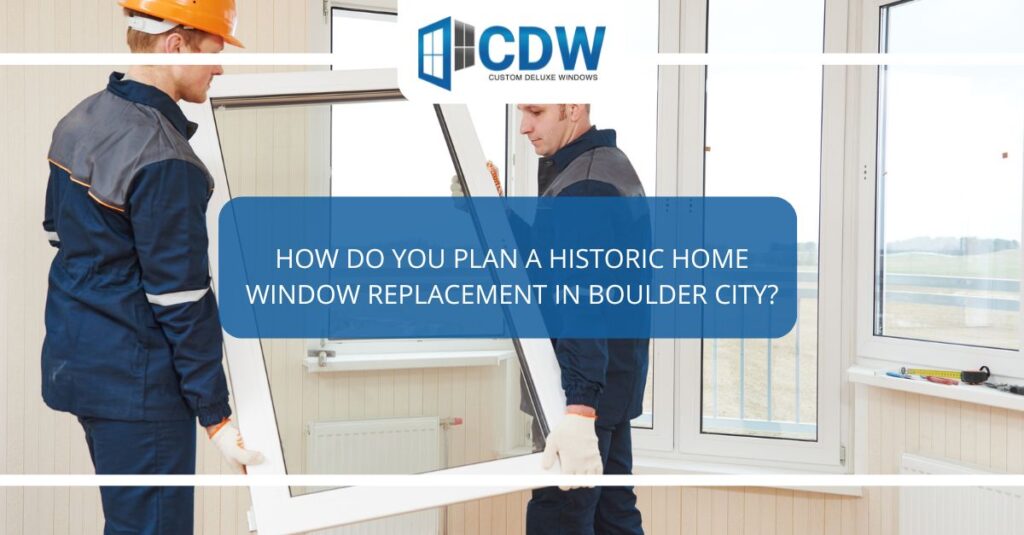 how do you plan a historic home window replacement in boulder city
