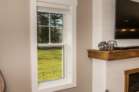 double hung window